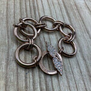 Victoria's Secret Rose Gold Tone Bracelet Angel Wing